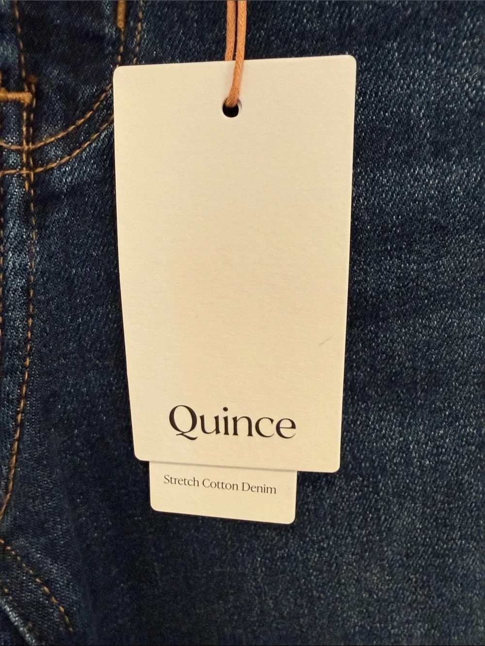 Quince Women's Dark Blue Wide-Leg High-Rise Jeans NWT sz 27